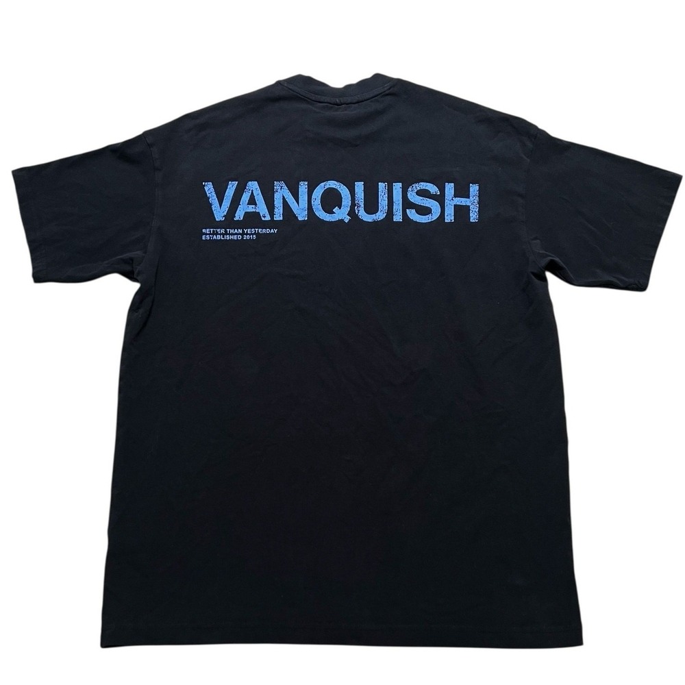 Vanquish T-Shirt Mens Small Black Better Than Yesterday Graphic Gym Tee VQ